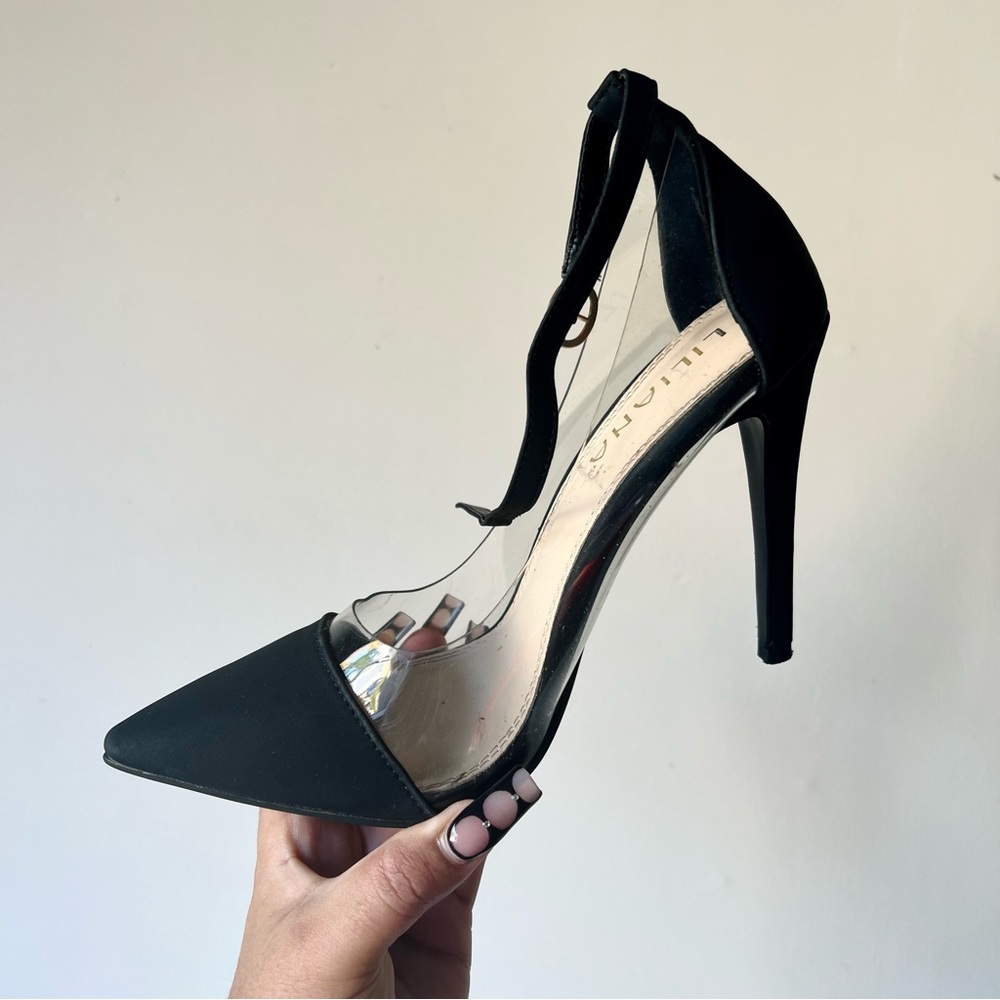 Clear Pointed Toe Heels